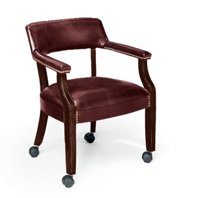 Mobile Vinyl Captain's Chair, 55423