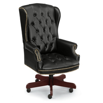 Cambridge Collection Wingback Executive Chair in Leather, 55570