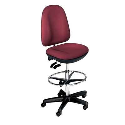 High Back Armless Ergonomic Stool