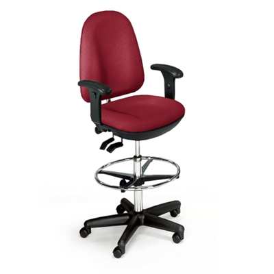 High Back Ergonomic Stool with Arms