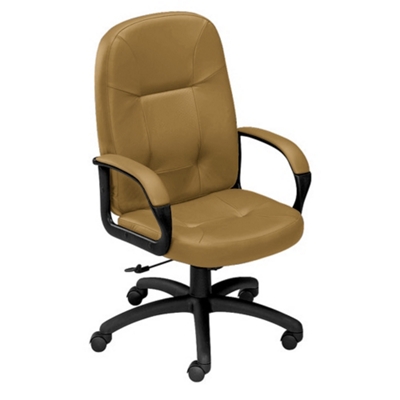 High-Back Chair in Standard Leather, 56465
