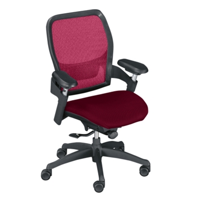 Mid Back Mesh Chair with Fabric Seat, 56512
