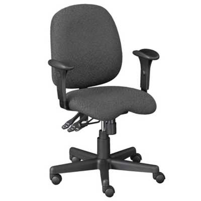 Ergonimic Task Chair with Arms in Standard Fabric