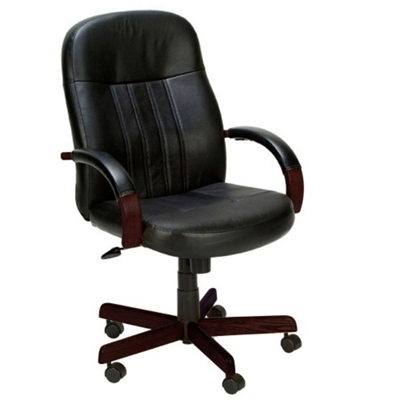 Leather High-Back Chair, 56712