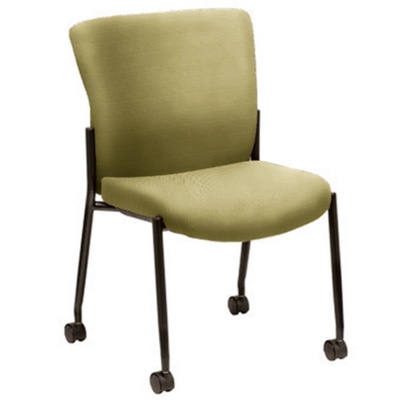 Live II Armless Stack Chair with Casters, 56761