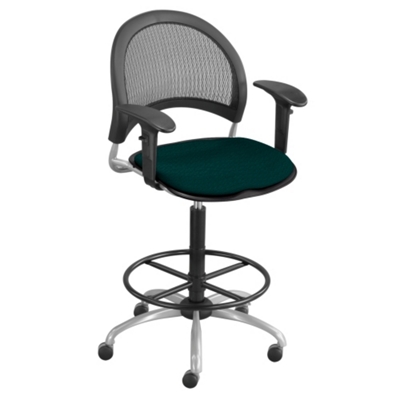Moon Drafting Stool with Arms, 56807