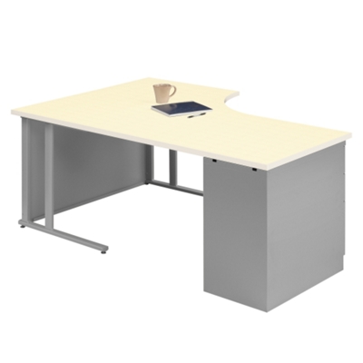 72" L-Desk with Left Return, 60904