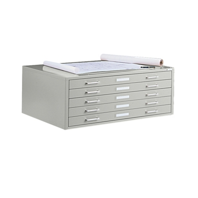 47" Wide Five-Drawer Flat File Cabinet, 70048