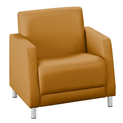 Leather Upholstery Oversized Guest Chair, 75135