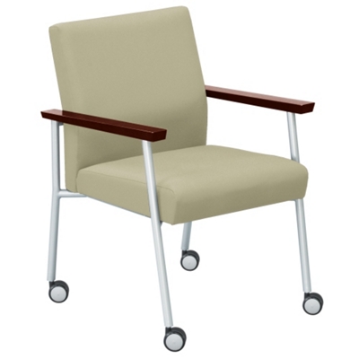 Uptown Guest Chair with Casters in Standard Fabric, 75217