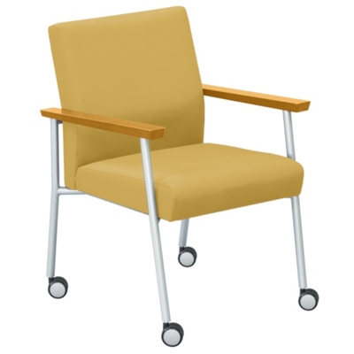 Uptown Guest Chair with Casters in Standard Fabric, 75217