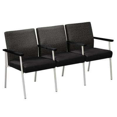 Uptown Three-Seater with Center Arms in Premium Upholstery, 75236