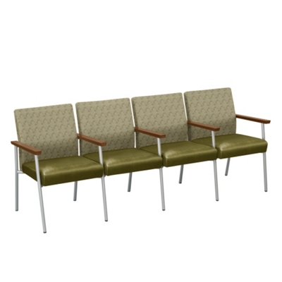 Uptown Four-Seater with Center Arms in Premium Upholstery, 75238