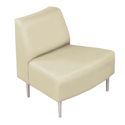 Outside Curved Guest Chair in Vinyl, 75295