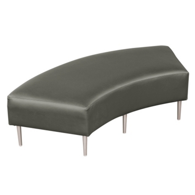 Curved Two-Seat Bench in Vinyl, 75300