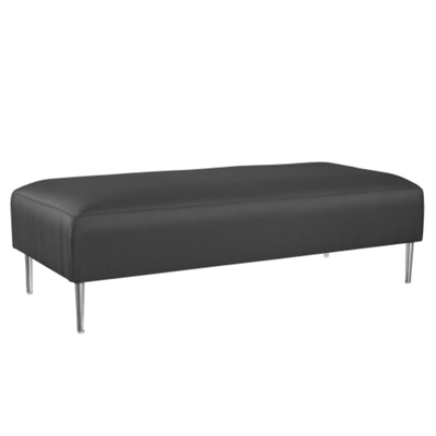 Contemporary Three-Seat Bench in Fabric, 75316