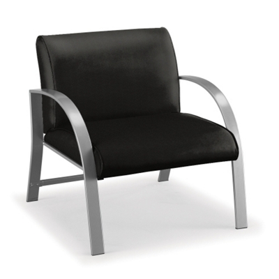 700 lb. Capacity Oversized Curved Arm Fabric Guest Chair, 75339