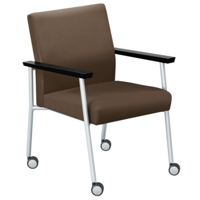 Uptown Guest Chair with Casters in Premium Upholstery, 75474