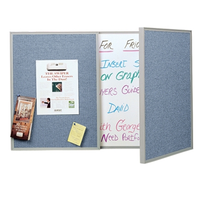 Markerboard and Tackboard Combo Cabinet
