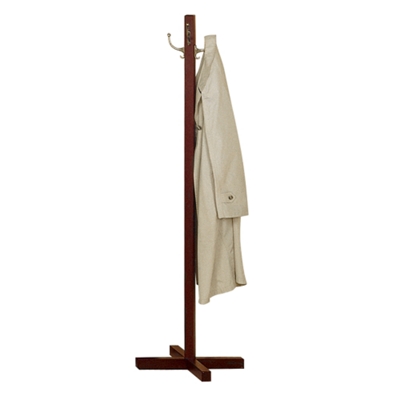 Wood Coat Tree 66" High