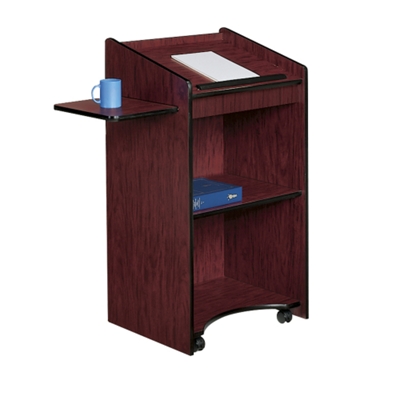 Mobile Lectern with Shelf