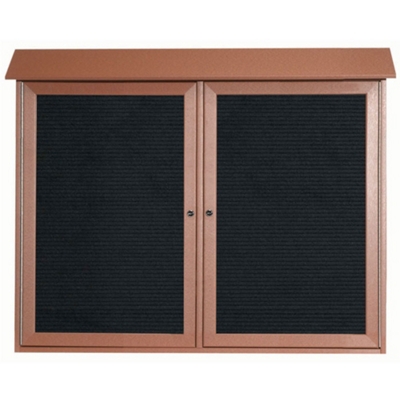 Double Hinged Door Outdoor Message Center - 45"W x 36"H, 80329
