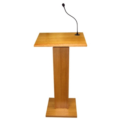 Wood Veneer Lectern with Sound, 85102