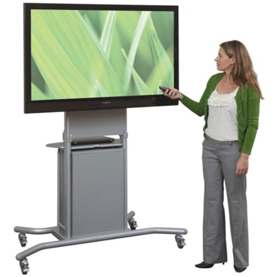 Mobile TV Cart with Cabinet, 43174