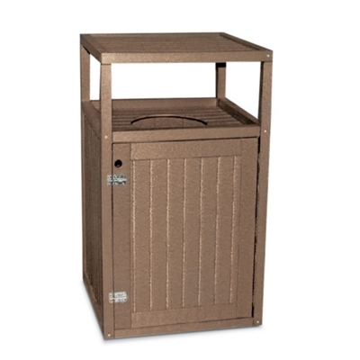 Recycled Outdoor 35 Gallon Trash Receptacle, 85370