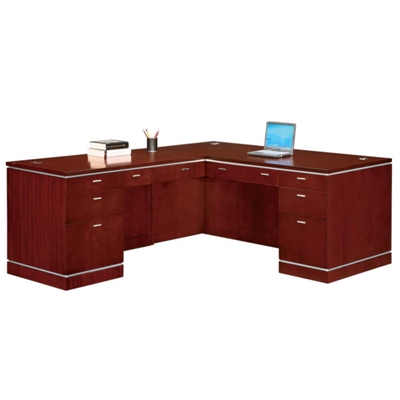 Compact Executive L Desk with Left Return, 13114