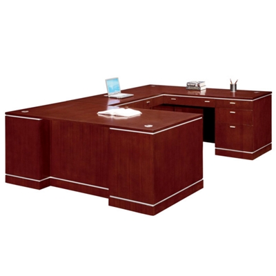 Executive U Desk with Right Credenza, 13125