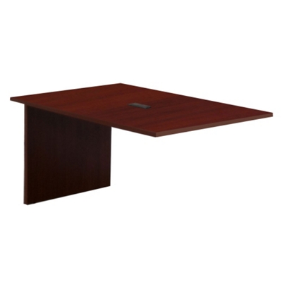 Hyperwork 4' Boat Shaped Conference Table Extension with Data Port, 44617