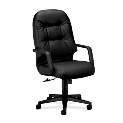 HON Pillow Soft Leather High Back Executive Chair, 50477