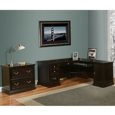 L-Desk with Lateral File, 13195