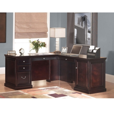 Fulton Compact L-Desk with Right Return, 15987