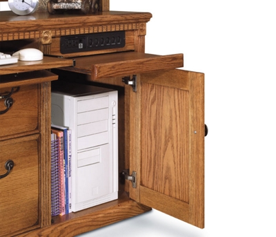 Pull out dictation slide and CPU compartment