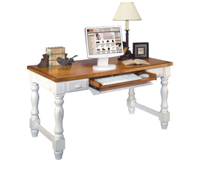 Antique White Writing Desk with Keyboard, 15698