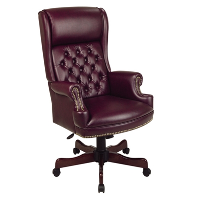 Traditional Executive Vinyl Chair, 55555