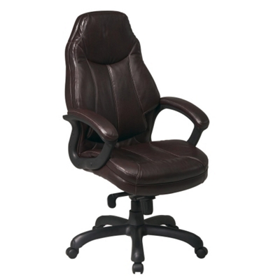 Plush Faux Leather Chair, 56723
