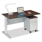 Sector 60"W Single Pedestal Desk, CD06625 Sector 60"W Single Pedestal Desk, CD06625
