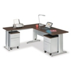 Sector 72"W Double Pedestal L-Desk, CD06631 Sector 72"W Double Pedestal L-Desk, CD06631