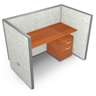 Single Vinyl Workstation and Mobile File - 60"W x 47"H, 13638 Single Vinyl Workstation and Mobile File - 60"W x 47"H, 13638