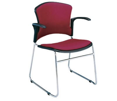 Fabric Stack Chair with Arms, 44181G