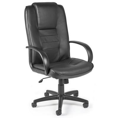 Black Leather High Back Chair, CD03498