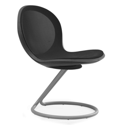 Steel Mesh Guest Chair with Circular Base, 50954