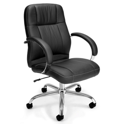 Mid-Back Leatherette Conference Chair, 56964