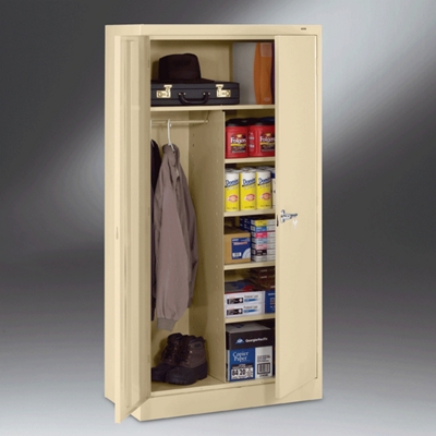 Ready to Assemble Steel Wardrobe Storage Cabinet - 36"W x 24"D x 78"H, CD03869