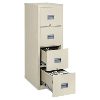 Four Drawer Fireproof Vertical File - Letter/Legal Size, 34024