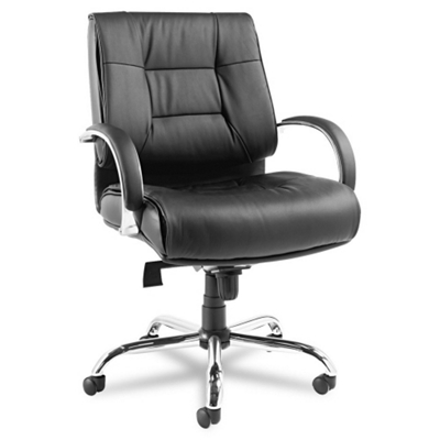 Big-and-Tall Mid-Back Leather Chair, 50769