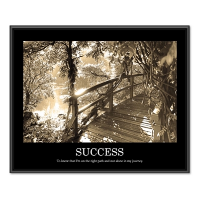 Framed Motivational Print - Success, 91122